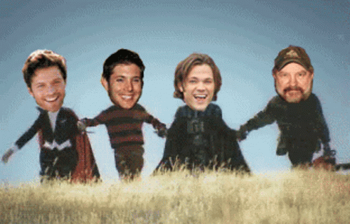 Supernatural Funny As Hell GIF - Supernatural Funny As Hell Cas Dean Sam And Bobby GIFs
