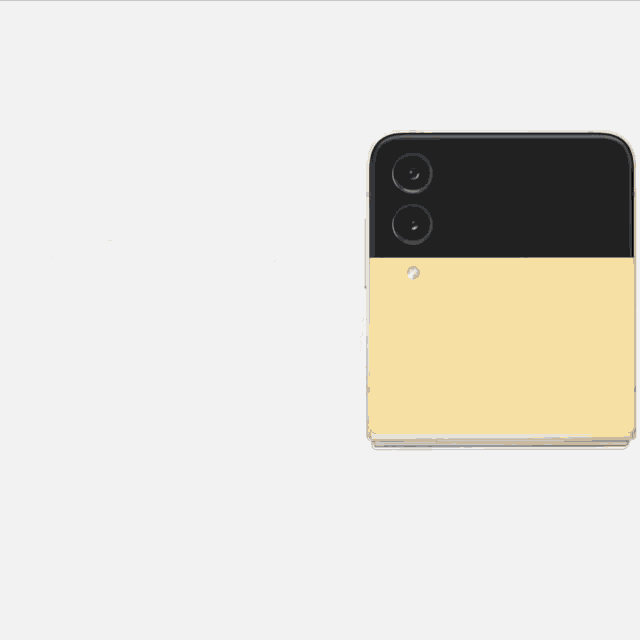 a row of folding phones with different colors on a white background