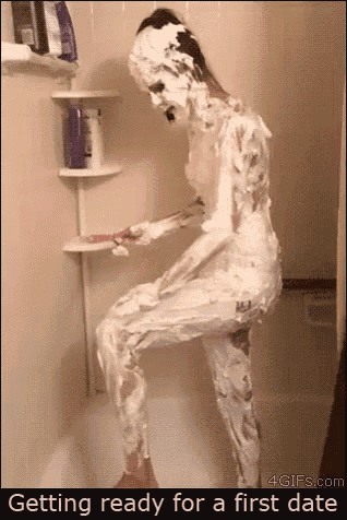 Getting Ready For A First Date Shaving Cream GIF - Getting Ready For A First Date Shaving Cream Shave GIFs
