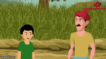 a cartoon of a man and a boy standing next to each other with the words imgflip.com below them