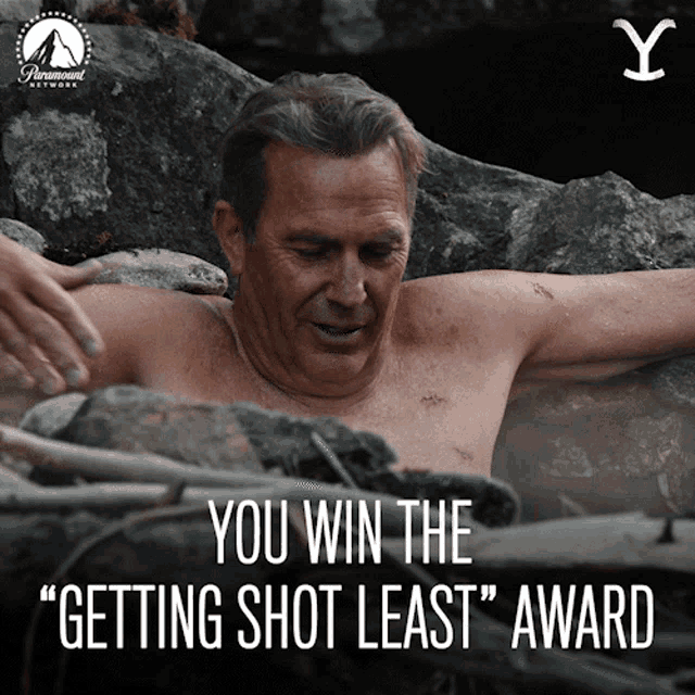 You Win The Getting Shot Least Award John Dutton GIF - You Win The Getting Shot Least Award John Dutton Kevin Costner GIFs