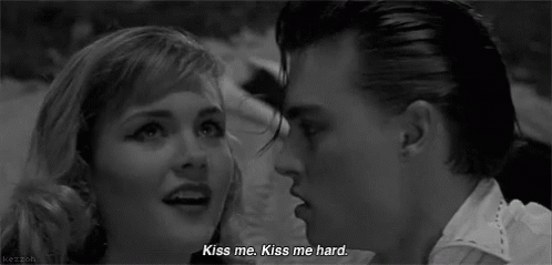 Kiss Me Johnny Depp GIF - Kiss Me Johnny Depp Cry Baby GIFs