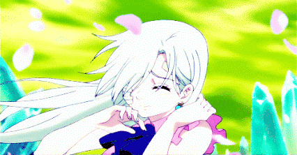 a woman with long white hair is standing in front of a green background