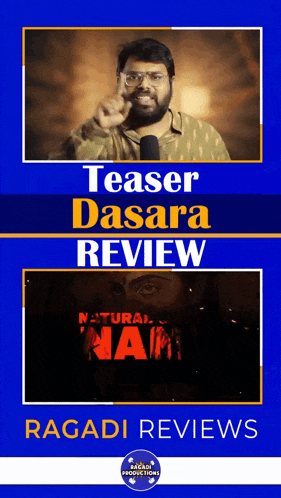a poster for the teaser of dasara review