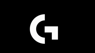 a blue circle with a square in the middle on a black background