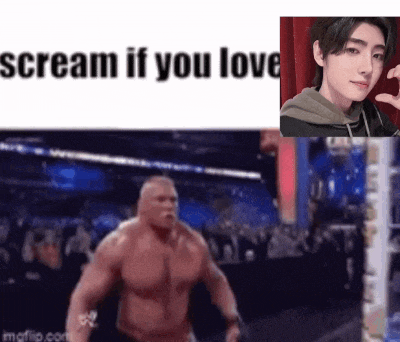 a meme of a muscular man screaming if you love