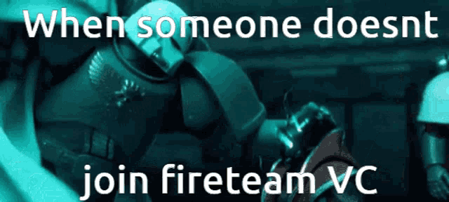 a sign that says when someone doesnt join fireteam