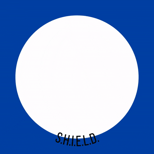 a logo for super heroes interuniversal empowered legendary division s.h.i.e.l.d.