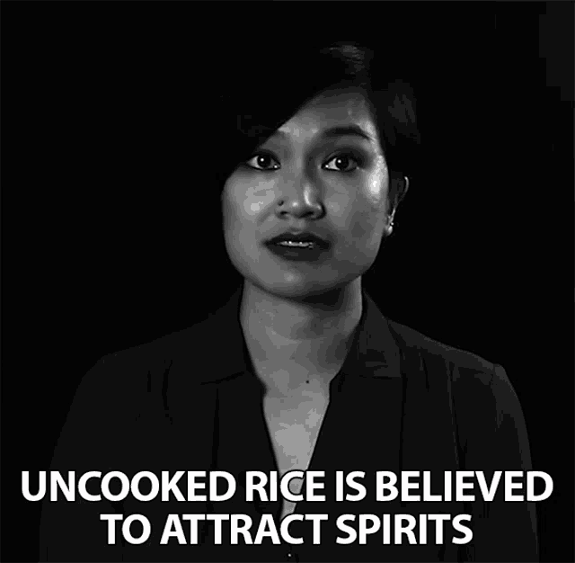 Uncooked Rice Is Believed To Attract Spirits Superstition GIF - Uncooked Rice Is Believed To Attract Spirits Superstition Scary GIFs
