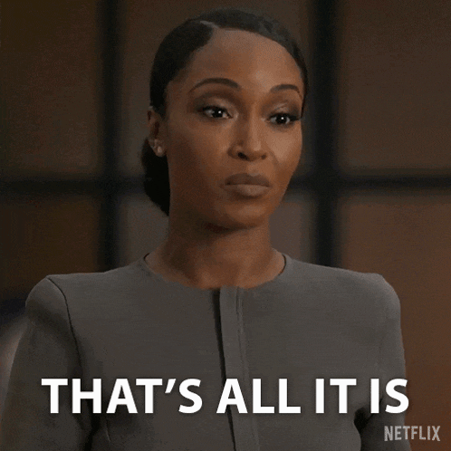 That'S All It Is Andrea Freemann GIF - That'S All It Is Andrea Freemann Yaya Dacosta GIFs