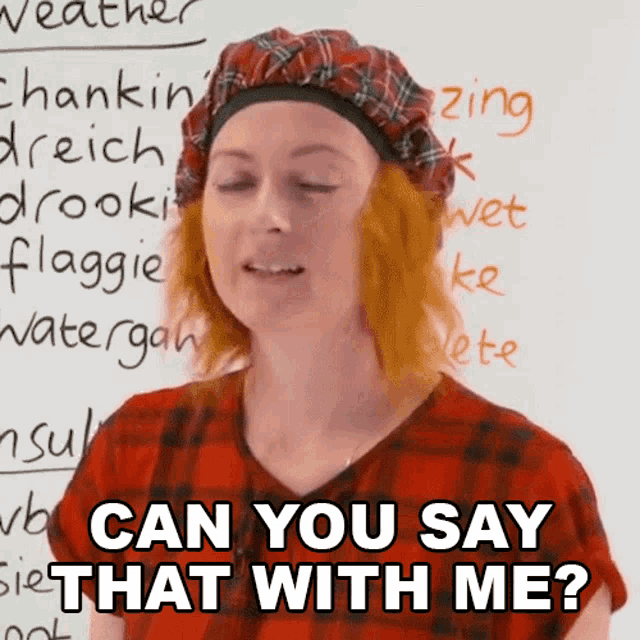 Can You Say That With Me Jade GIF - Can You Say That With Me Jade Learn English With Jade GIFs