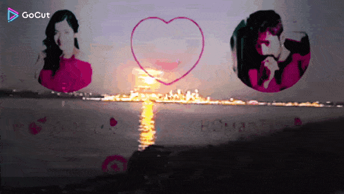 a picture of a man and a woman with a heart drawn in the middle and the word romantic written on the bottom