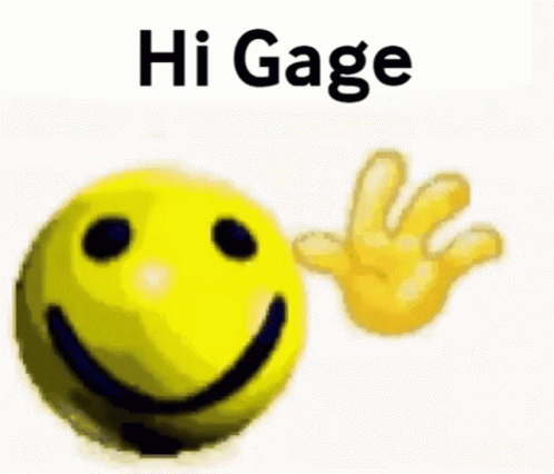 Hi Gage Gage GIF - Hi Gage Gage Waving Emoji GIFs