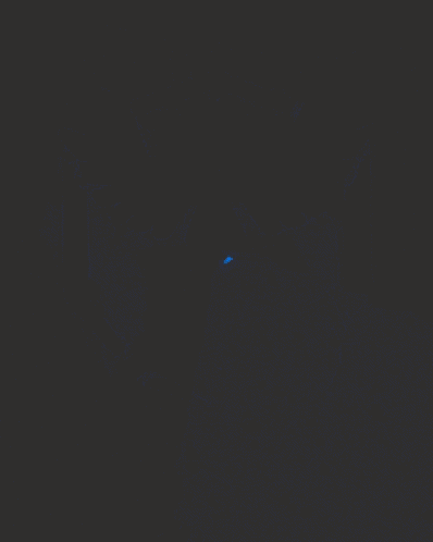 a blue bird with wings and a snake tail on a dark background
