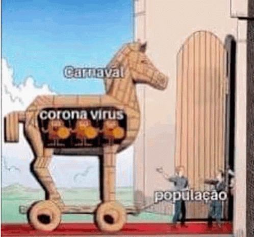 Corona Virus Trojan Horse GIF - Corona Virus Trojan Horse Carnaval GIFs