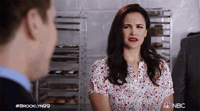 Huh Amy Santiago GIF