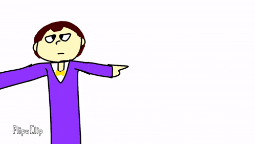 a cartoon of a boy with a red shirt and the word flipa clip on the bottom right