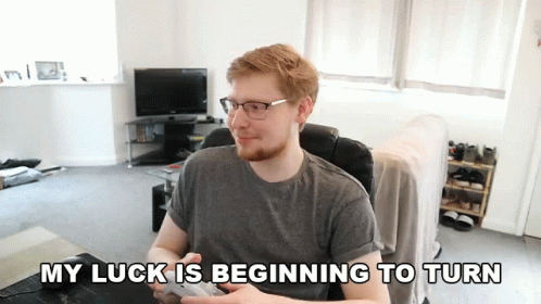 My Luck Is Beginning To Turn Ollie Dixon GIF - My Luck Is Beginning To Turn Ollie Dixon My Luck Is Changing GIFs