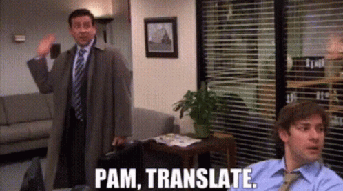 Pam Translate GIF - Pam Translate The GIFs