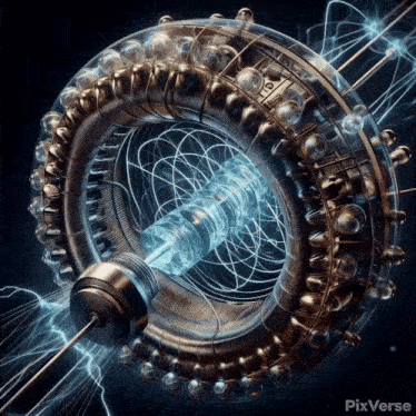 a computer generated image of a machine with pixverse written on the bottom