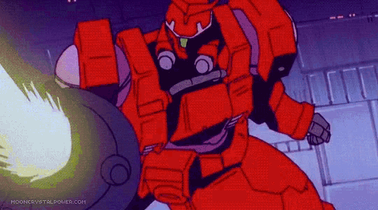 a cartoon drawing of a red robot with the website mooncrystalpower.com in the corner