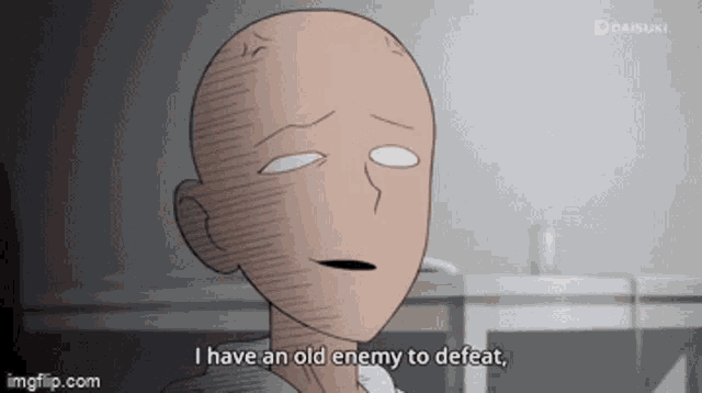 Saitama One Punch Man GIF - Saitama One Punch Man Old Enemy GIFs