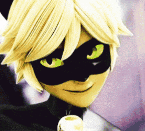 a close up of a person wearing a cat mask