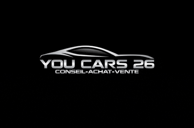 a logo for you cars 26 with a car on it