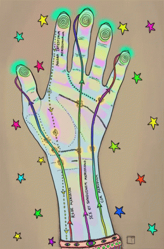 Chakra Hand Stars GIF - Chakra Hand Stars Colors GIFs