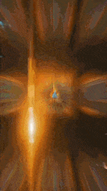 a blurred image of a light coming out of the center