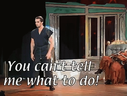 You Cant Tell Me What To Do Always GIF - You Cant Tell Me What To Do Always Sunny GIFs