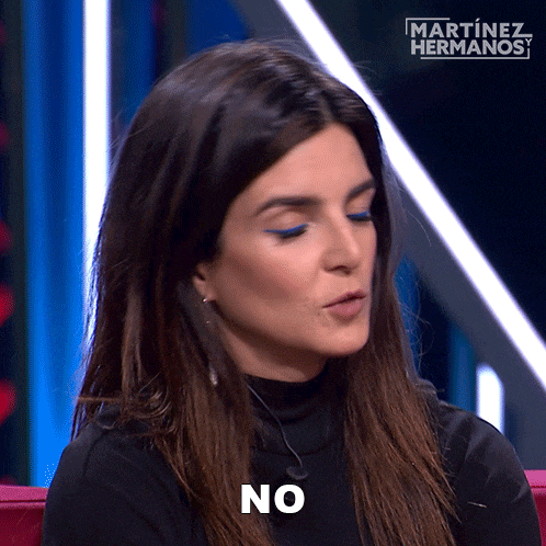 a woman in a martinez hermanos tv show says no