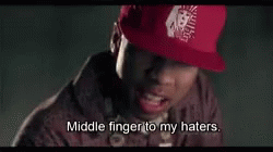 Tyga Middle Finger To My Haters GIF - Tyga Middle Finger To My Haters Fuck You GIFs