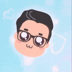 a cartoon drawing of a man wearing glasses with the letter w on his face