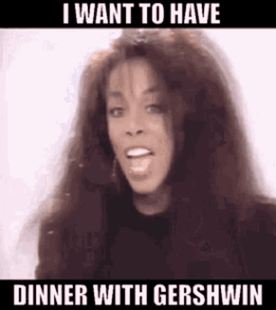 Donna Summer Dinner With Gershwin GIF - Donna Summer Dinner With Gershwin 80s Music GIFs