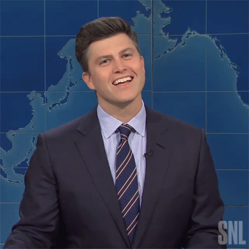 Awkward Laugh Colin Jost GIF - Awkward Laugh Colin Jost Saturday Night Live GIFs