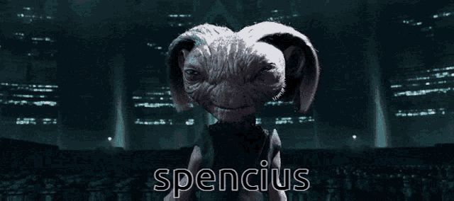 a drawing of a monster with the word spencius on the bottom