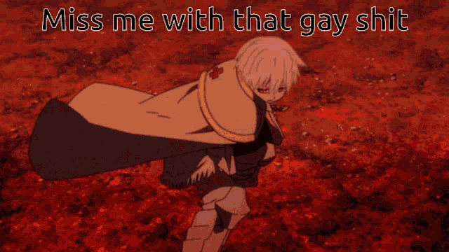 a picture of a man with the words miss me with that gay shit above him