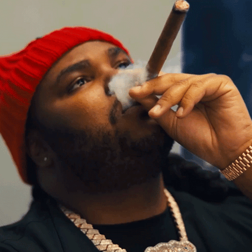 Smoking Tee Grizzley GIF - Smoking Tee Grizzley Idgaf Song GIFs