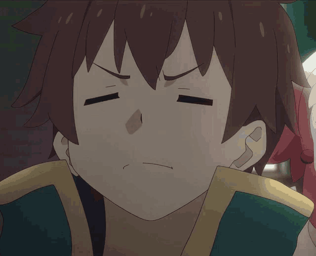 a close up of a person 's face with their eyes closed