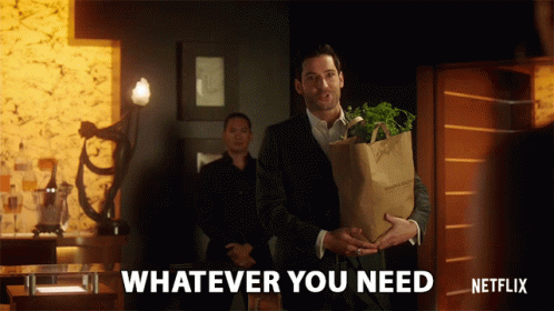 Whatever You Need Lucifer Morningstar GIF - Whatever You Need Lucifer Morningstar Tom Ellis GIFs