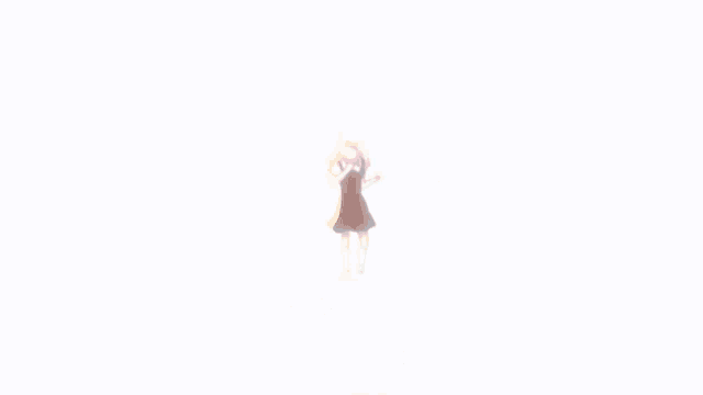 a picture of a girl with the words " no fighting " above her