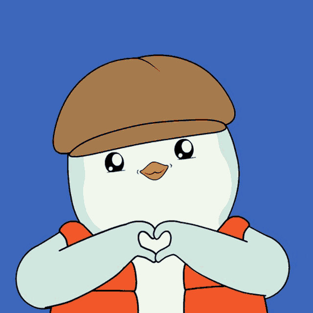 a cartoon character wearing a hat and a vest