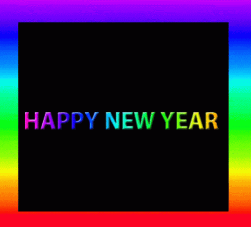 Happy New Year Rainbow GIF - Happy New Year New Year Rainbow GIFs