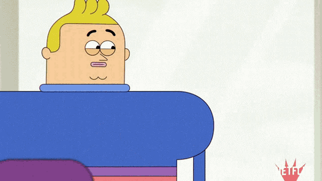 a cartoon character sitting on a couch with a netflix logo on the bottom right