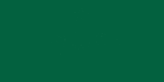 a green background with a red and white emblem with a laurel wreath around it