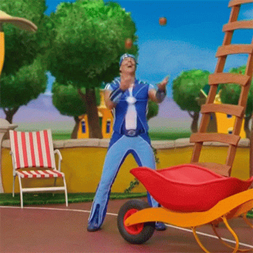 Lazy Town Sportacus GIF - Lazy Town Sportacus Juggling GIFs