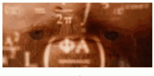 a close up of a person 's face with numbers on it