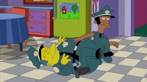 Chief Wiggum Belly Rubs GIF - Chief Wiggum Belly Rubs The Simpsons GIFs