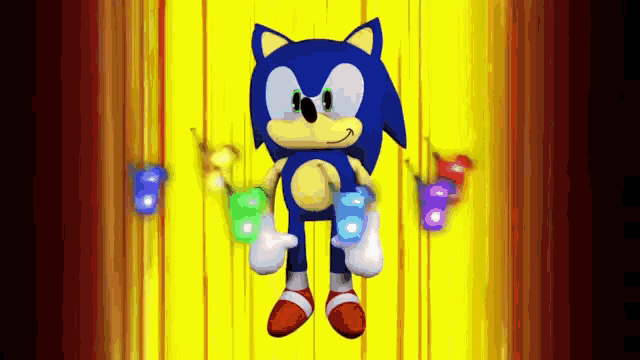 Sonic Super Sonic GIF - Sonic Super Sonic Mocktails GIFs